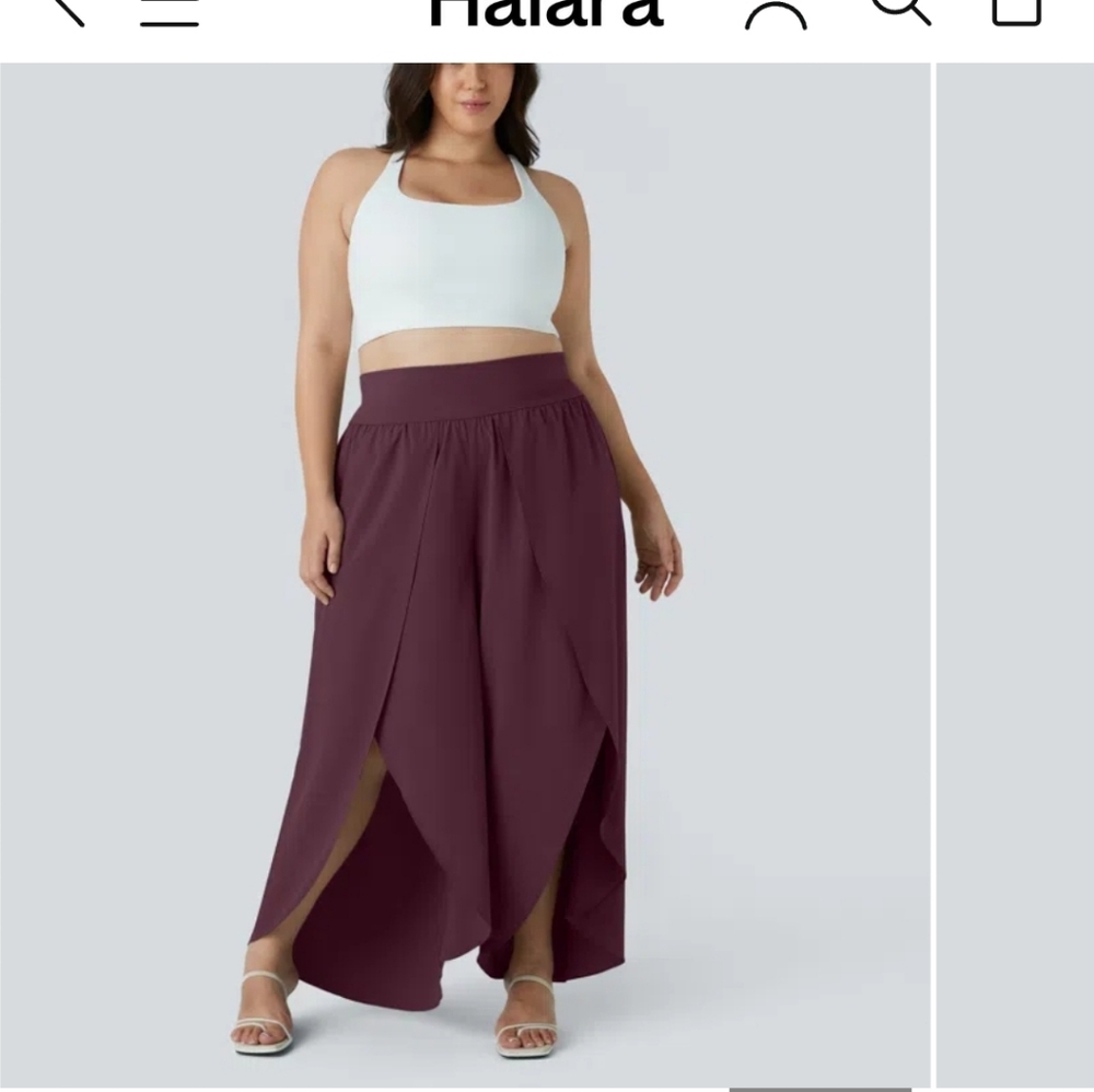 HALARA Women's Deep Purple Breezy Pants